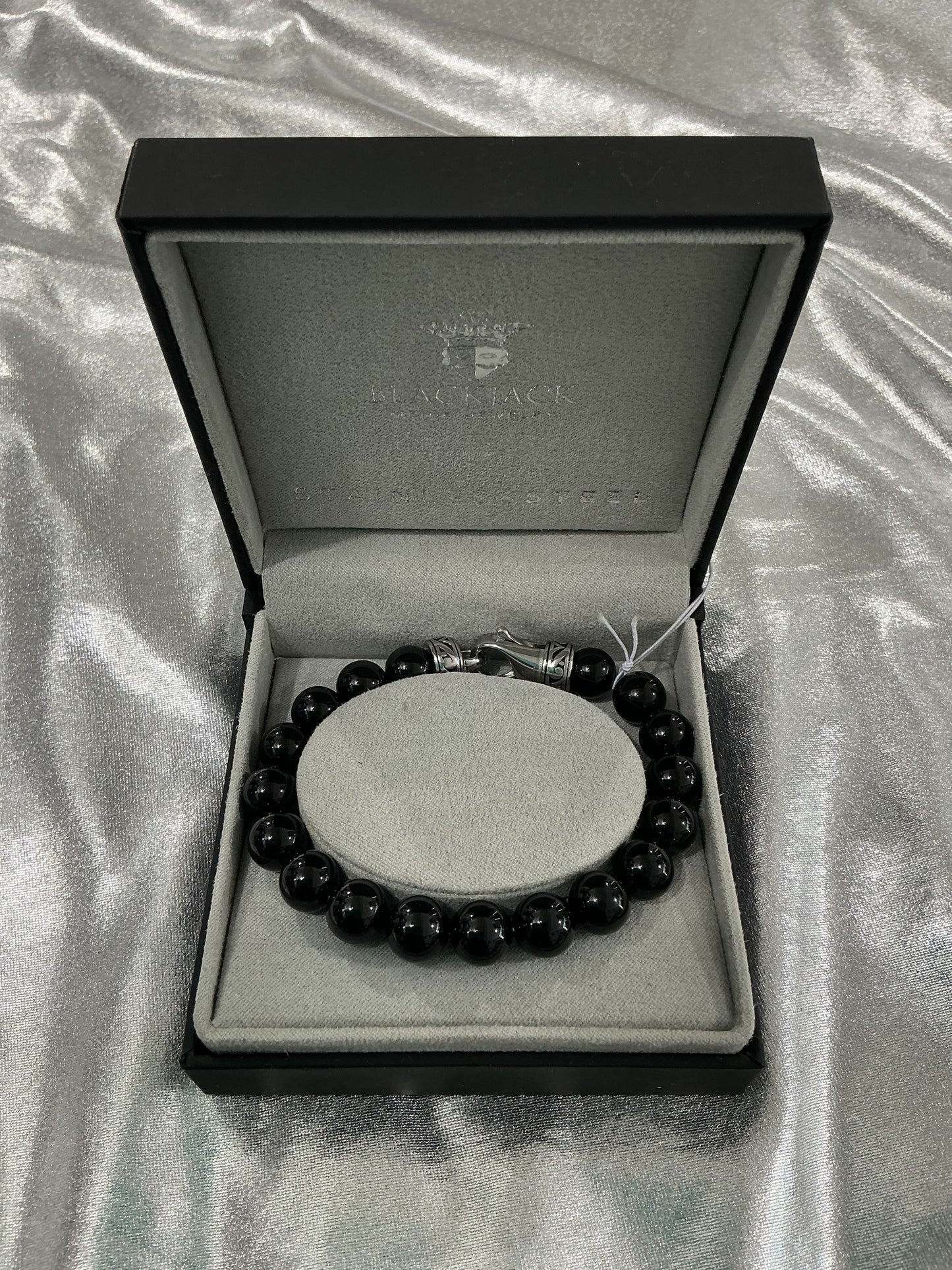 Genuine Onyx Bead Bracelet