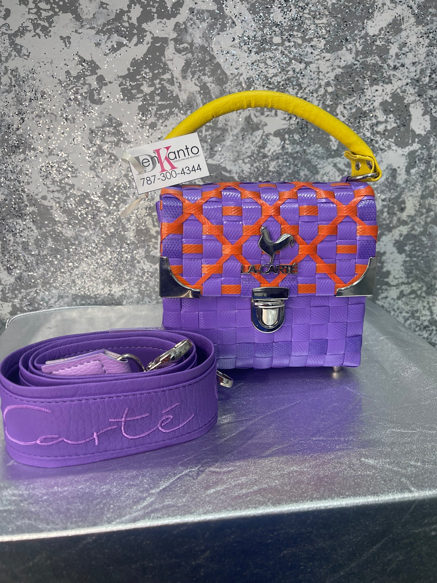 La carte purple bag