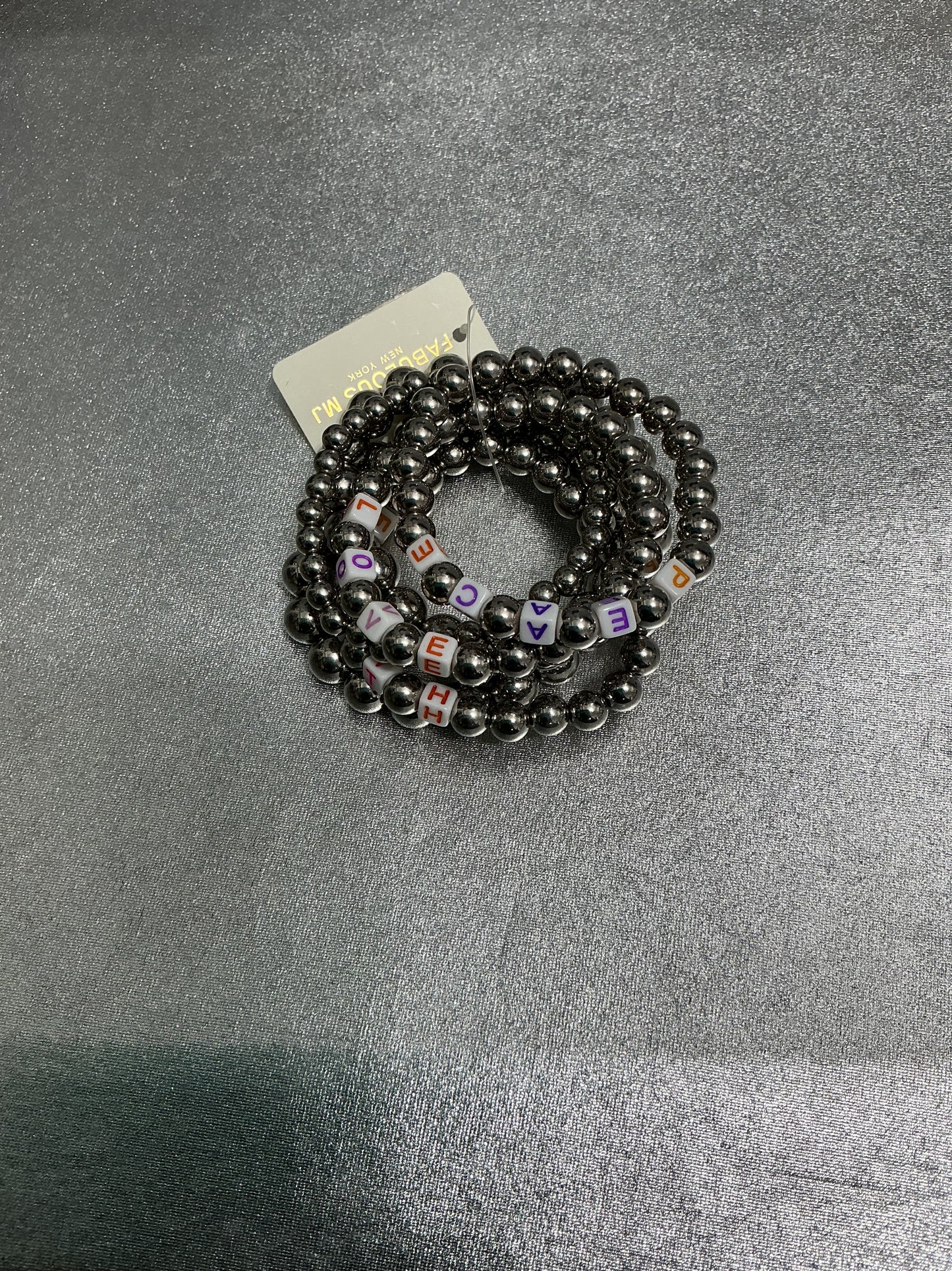Pulseras set plata
