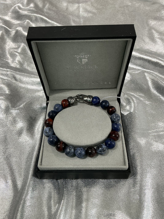 Genuine Red Tiger Eye & Sodalite