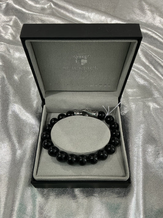Genuine Onyx Bead Bracelet