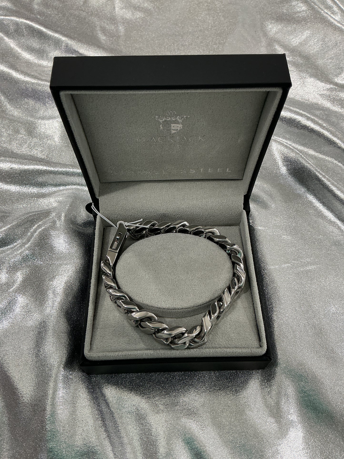 Black Carbon Fiber Heavy Cuban Bracelet