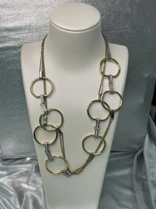 Cadena Doble Rhodium