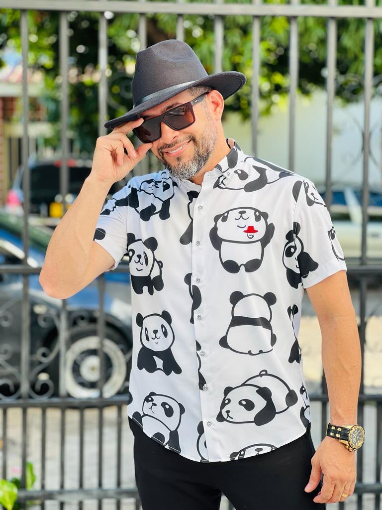 Panda shirt white