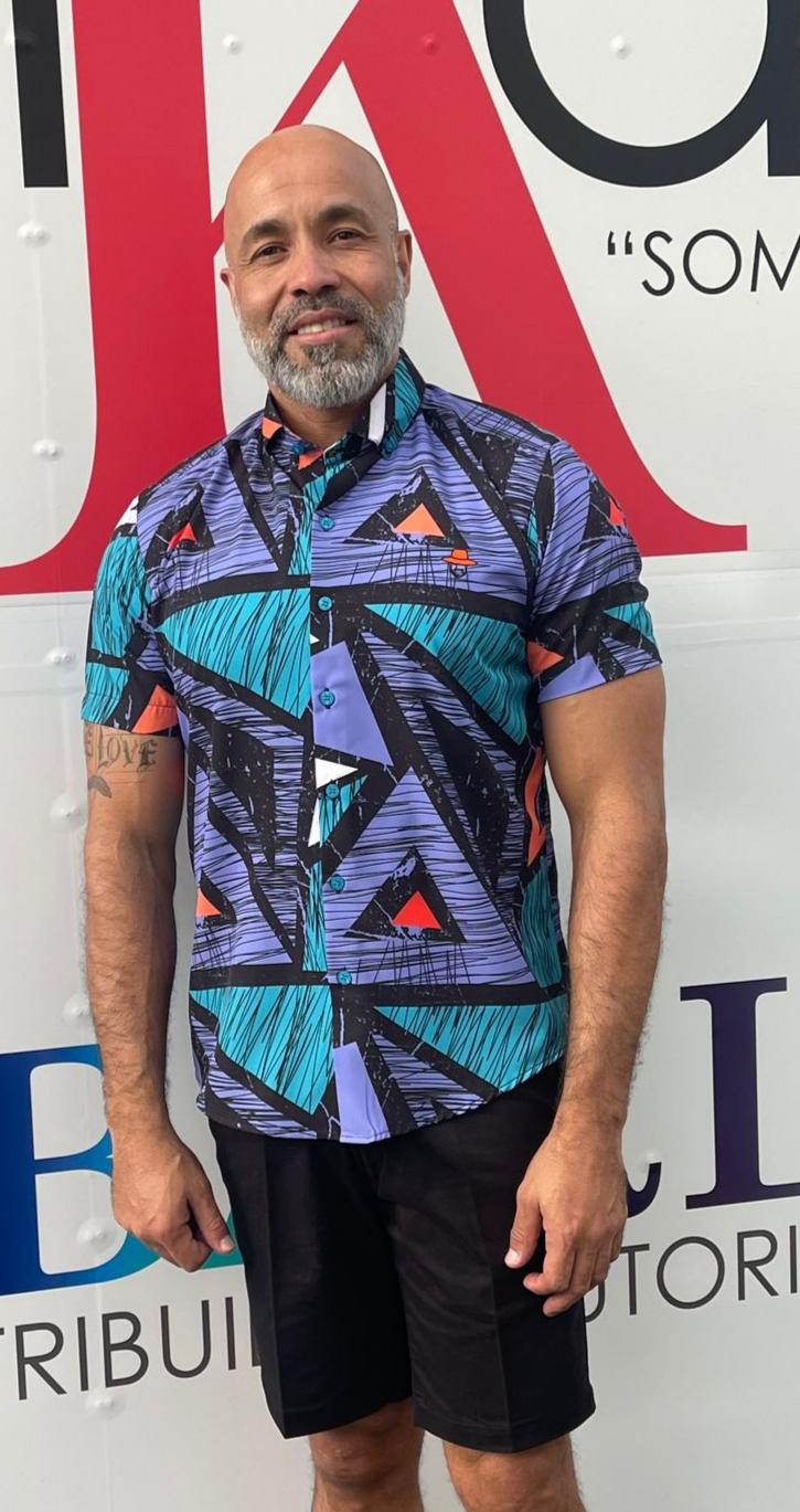 Geometric chic shirt