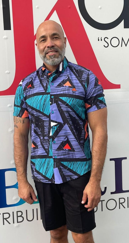 Geometric chic shirt