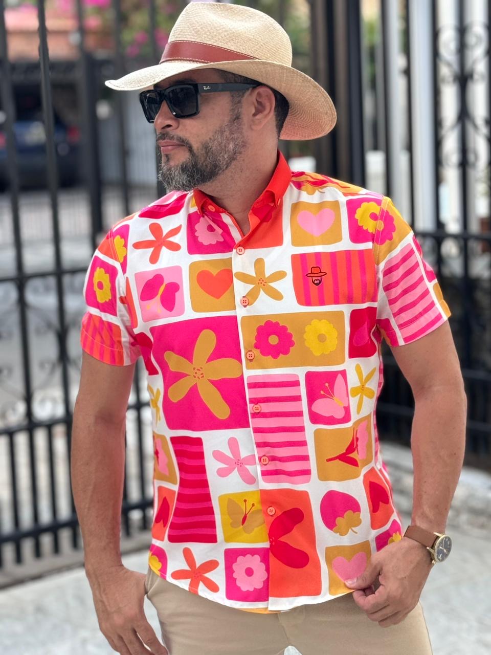 Butterfly rose shirt