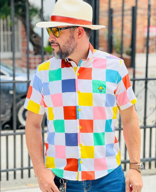 Colored Checkered Shirt
